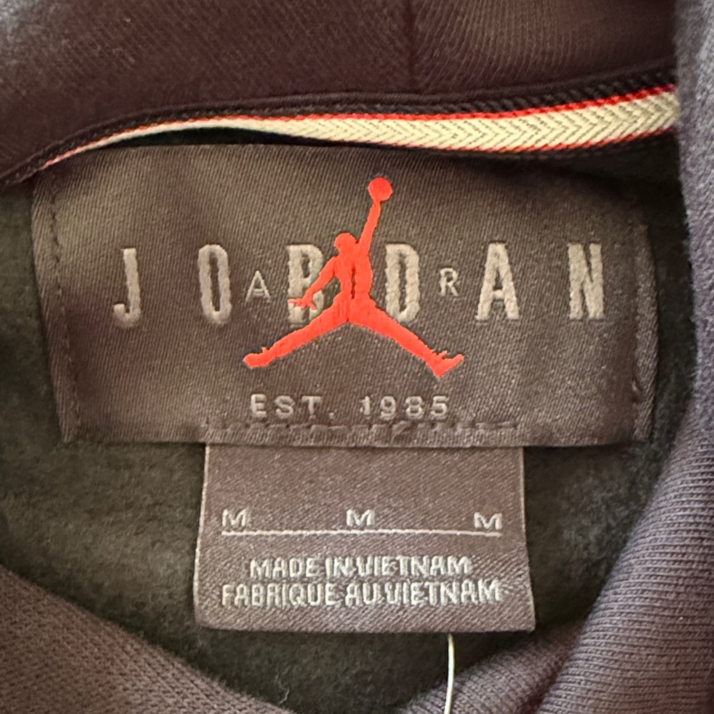 Nike Jordan Brooklyn Fleece Hoodie - Black - Med - Picture 3 of 3